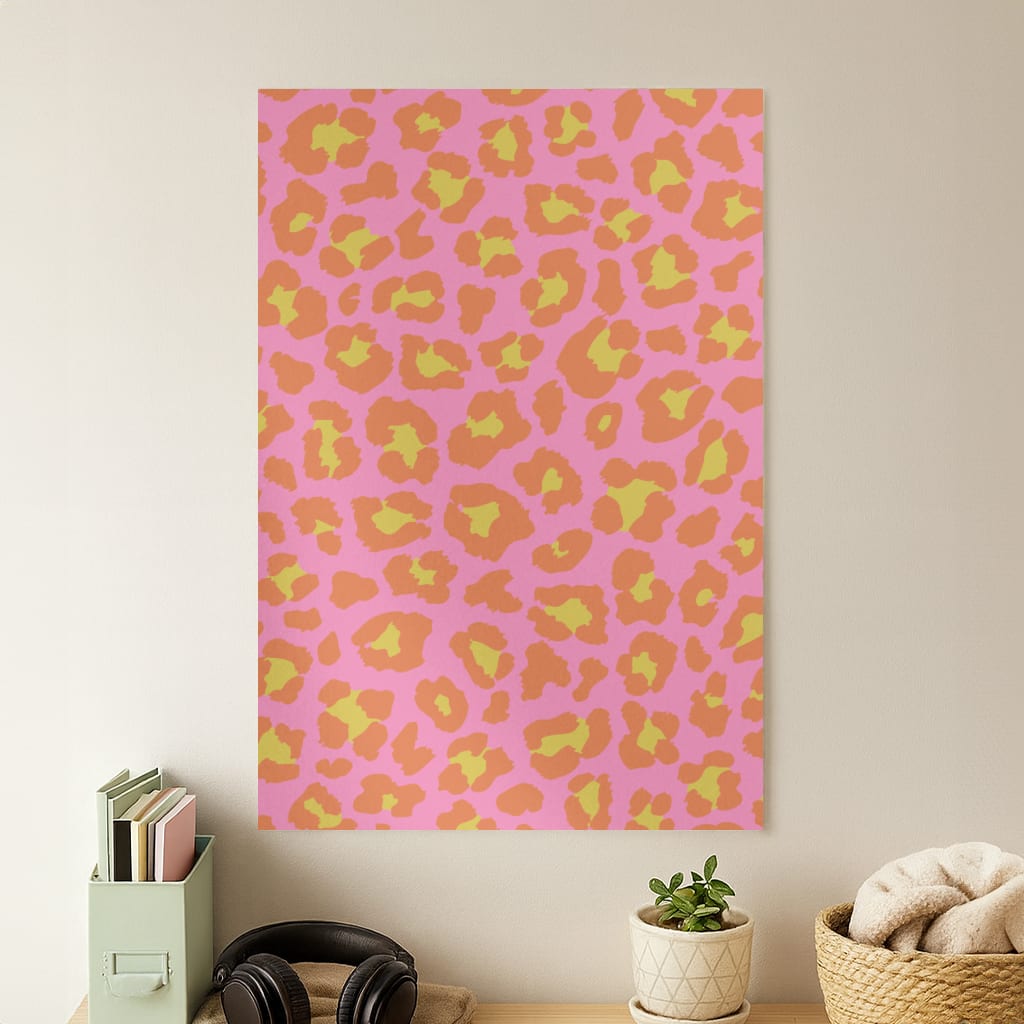 Vibrant Cheetah Print Poster