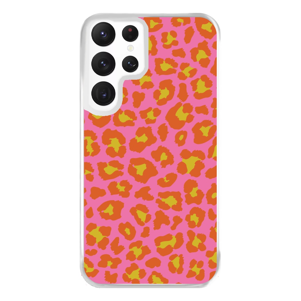 Vibrant Cheetah Print Phone Case for Galaxy S22 Ultra