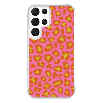 Vibrant Cheetah Print Phone Case for Galaxy S22 Ultra