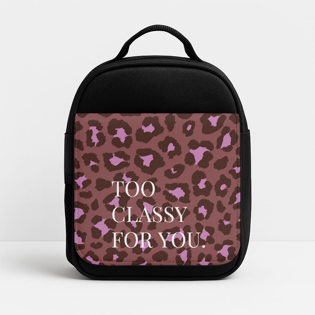 Too Classy Cheetah Print Lunchbox