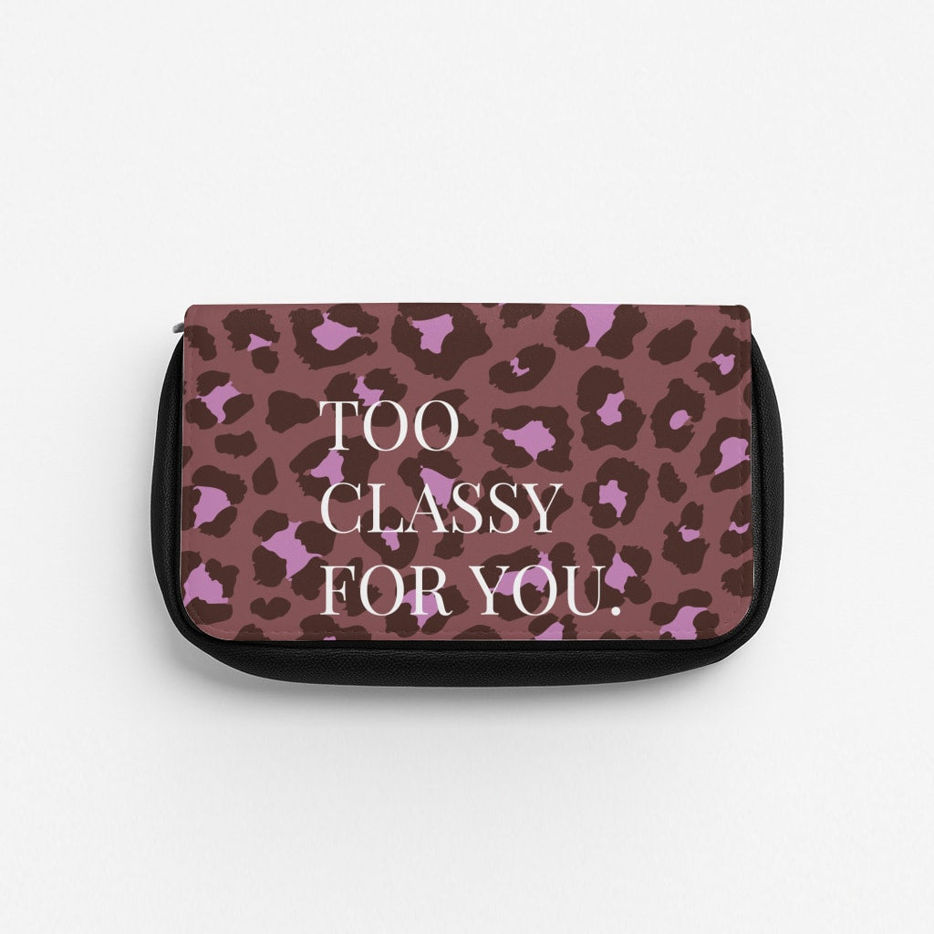 Too Classy Cheetah Print Pencil Case