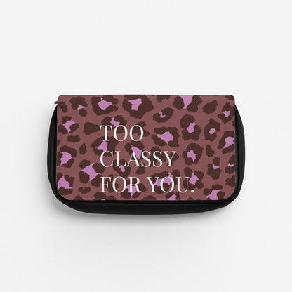 Too Classy Cheetah Print Pencil Case