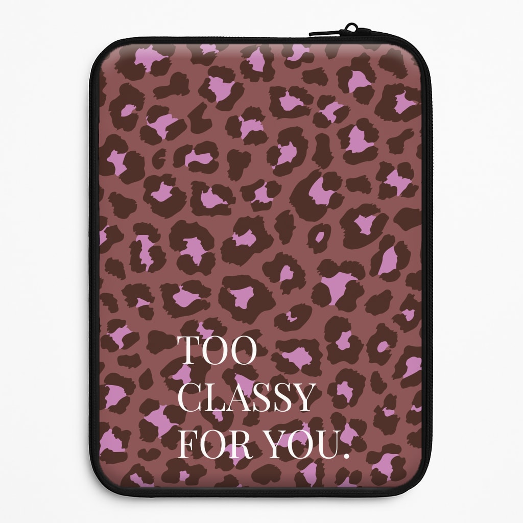 Too Classy Cheetah Print Laptop Sleeve