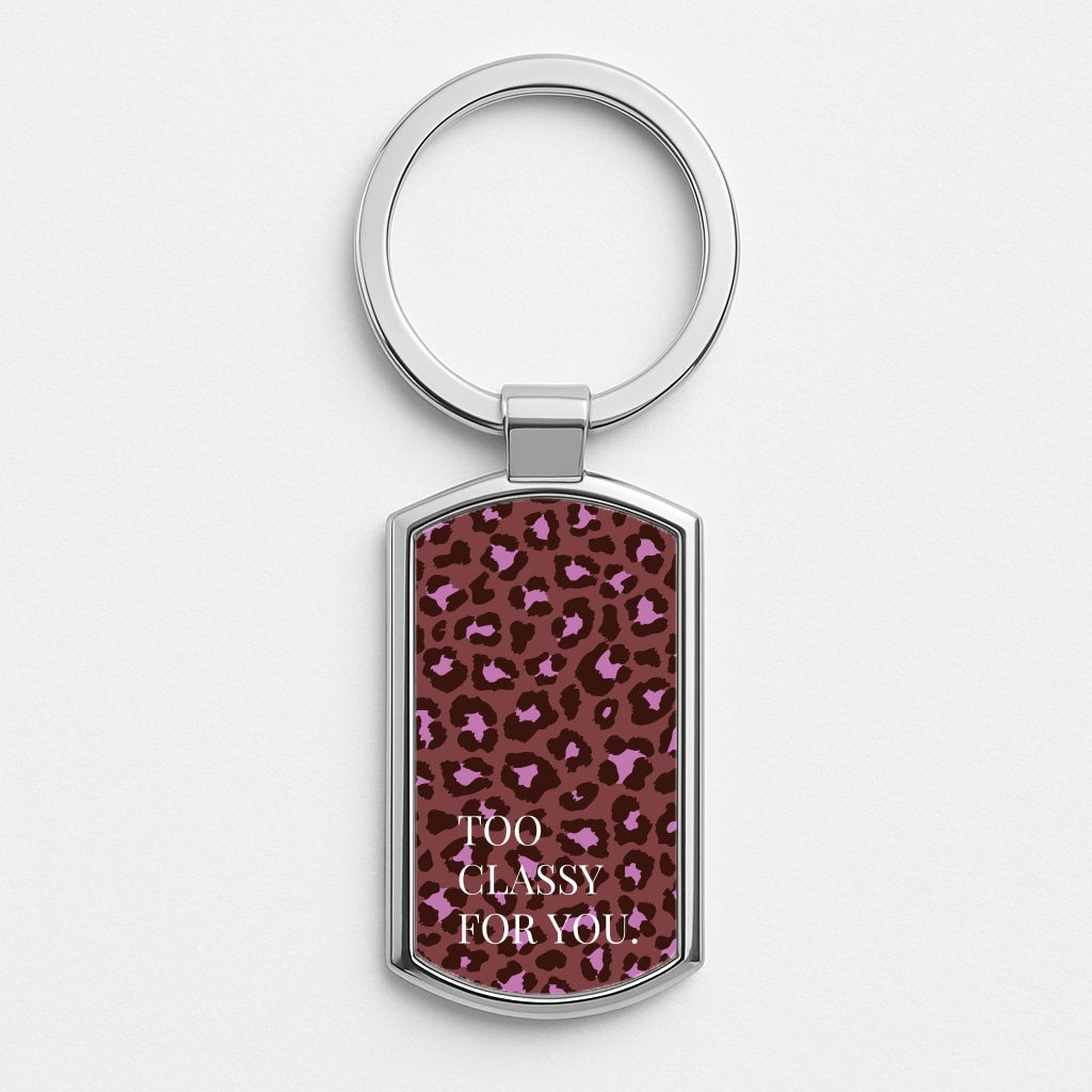 Too Classy Cheetah Print Luxury Keyring