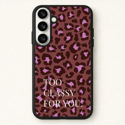 Too Classy Cheetah Print Phone Case for Galaxy S26