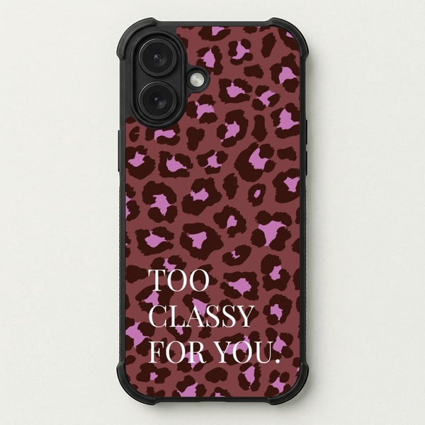 Too Classy Cheetah Print Phone Case — Bumper case