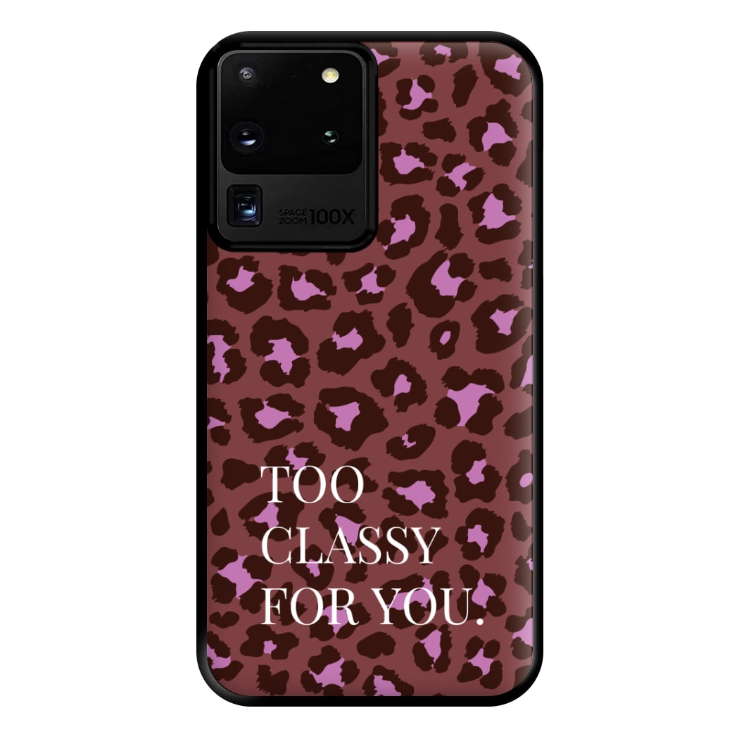 Too Classy Cheetah Print Phone Case for Galaxy S20 Ultra