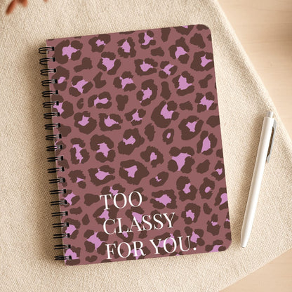 Too Classy Cheetah Print Notepad