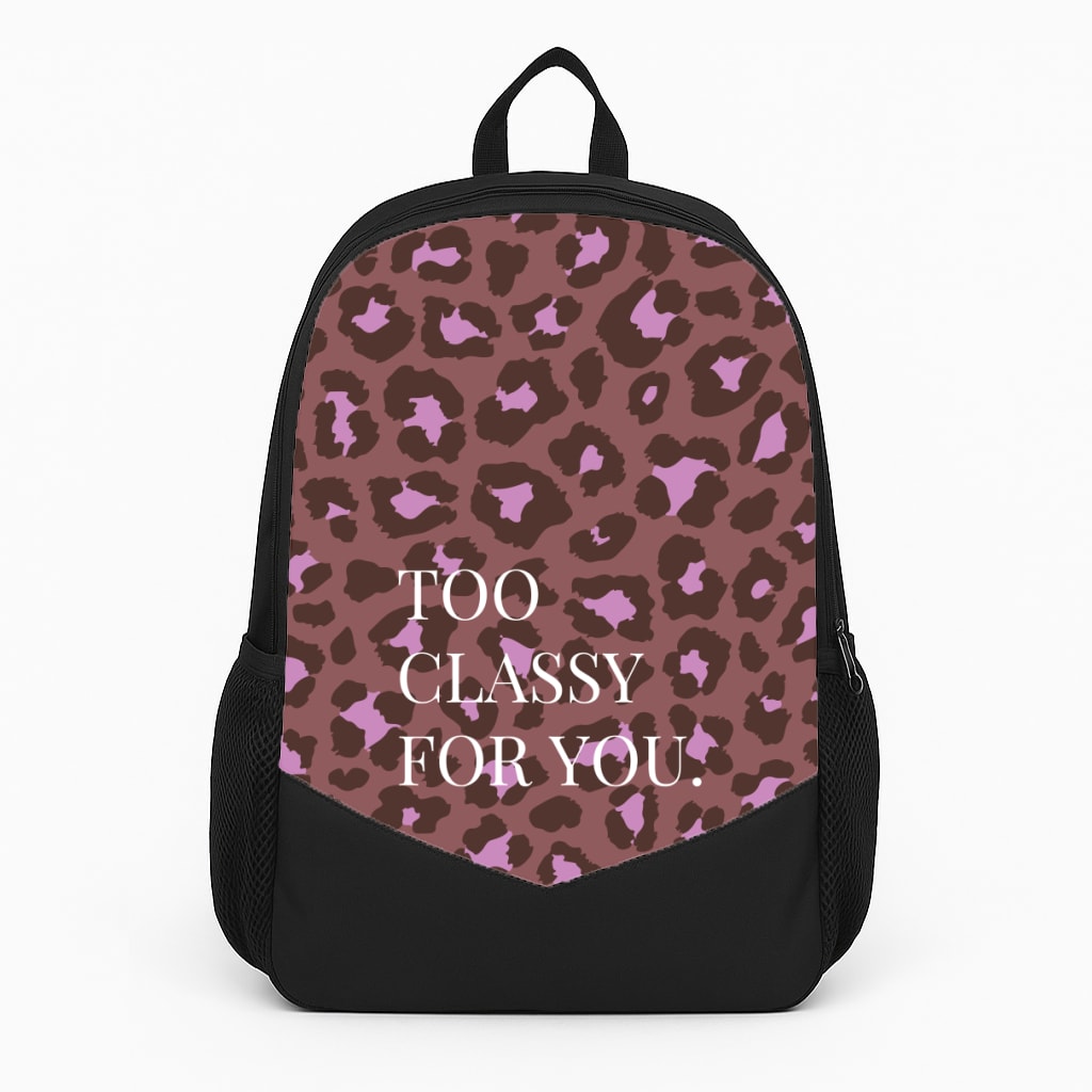 Too Classy Cheetah Print Backpack
