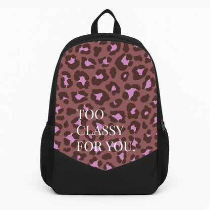 Too Classy Cheetah Print Backpack