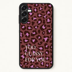 Too Classy Cheetah Print Phone Case for Galaxy A17