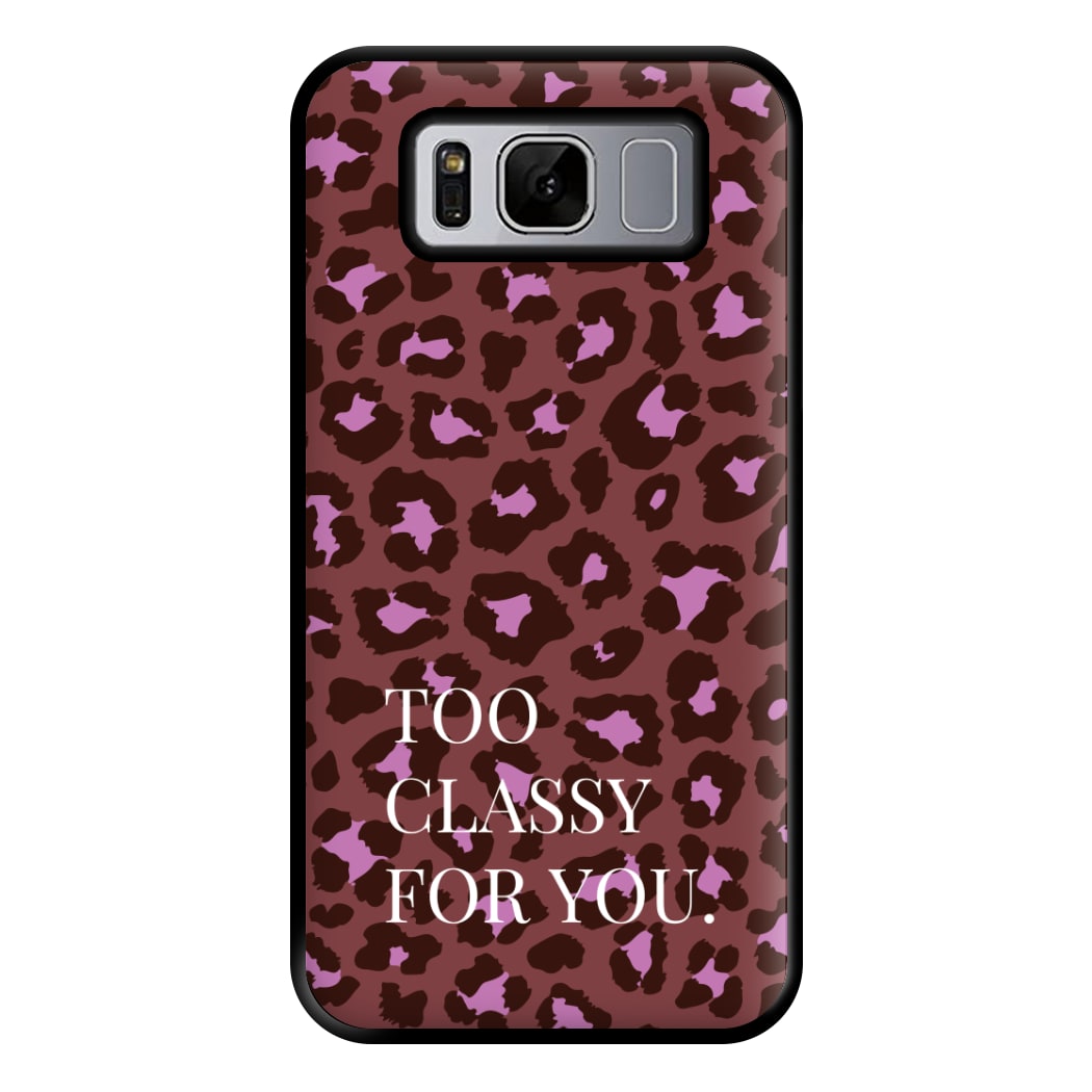 Too Classy Cheetah Print Phone Case for Galaxy S8 Plus