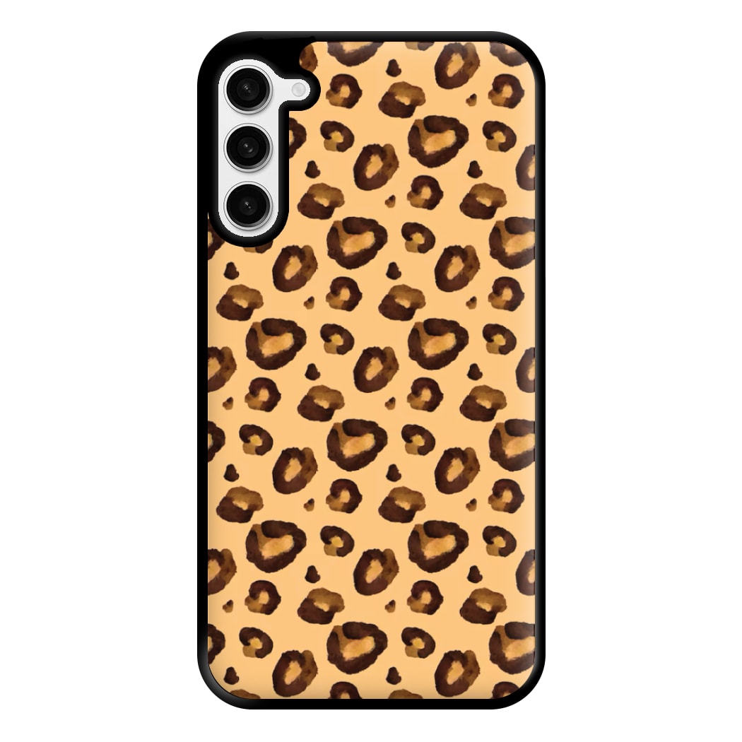 Watercolour Cheetah Print Phone Case for Galaxy S23 Plus