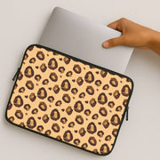 Watercolour Cheetah Print Laptop Sleeve 2