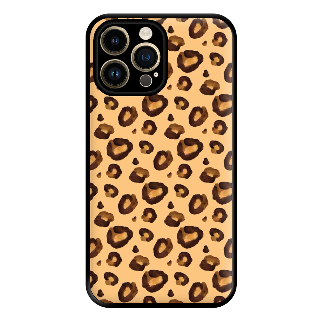 Watercolour Cheetah Print Phone Case for iPhone 14 Pro Max