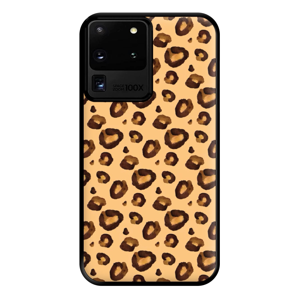 Watercolour Cheetah Print Phone Case for Galaxy S20 Ultra