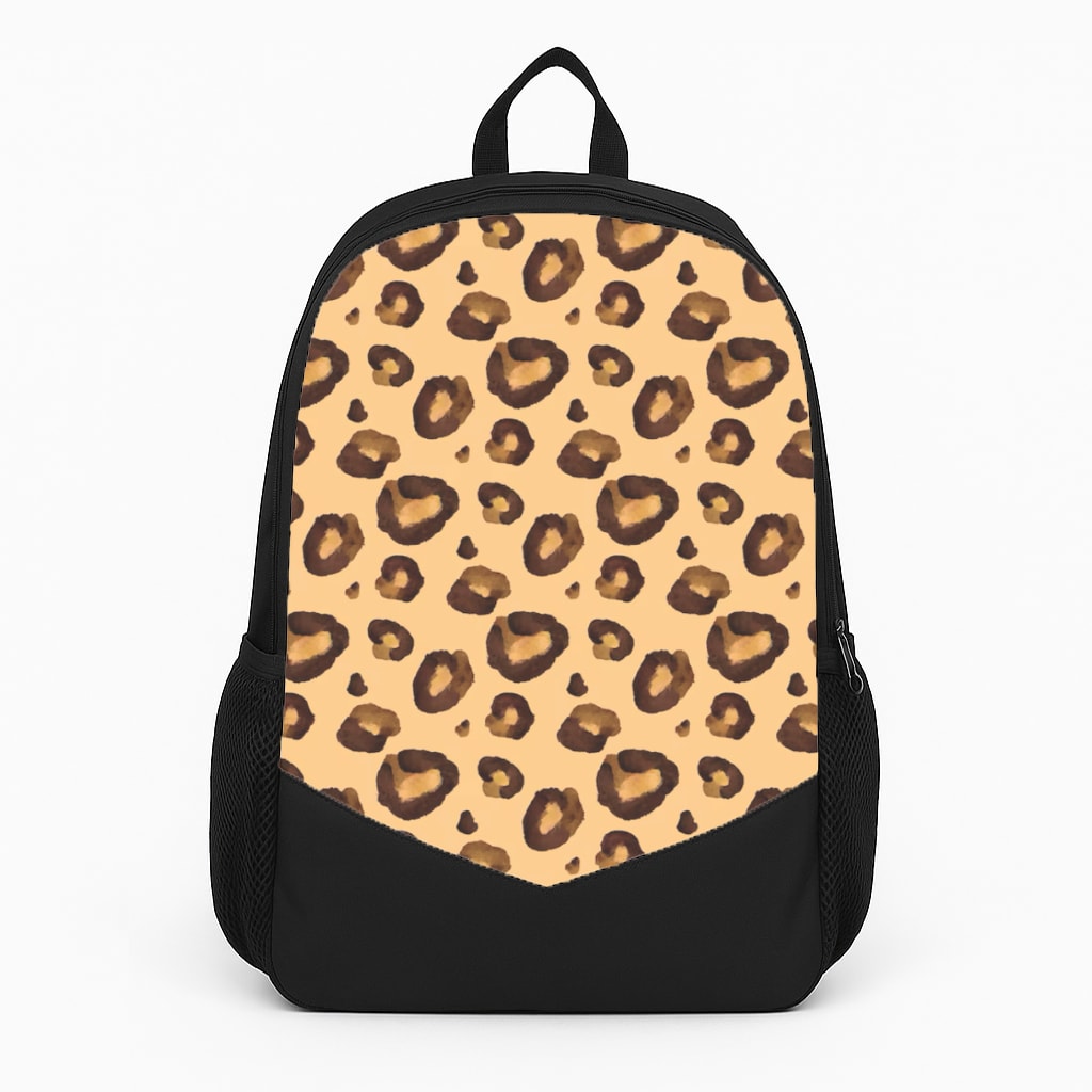 Watercolour Cheetah Print Large Backpack