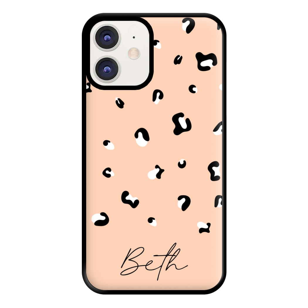 Personalised Name Cheetah Print Phone Case for iPhone 11