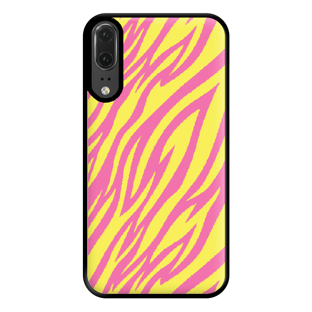 Neon Zebra Print Phone Case for Huawei P20