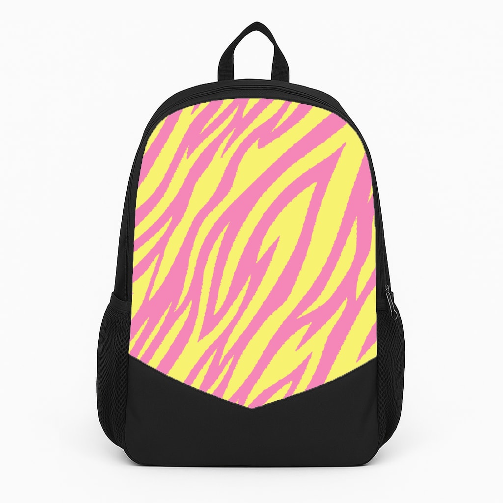 Neon Zebra Print Backpack