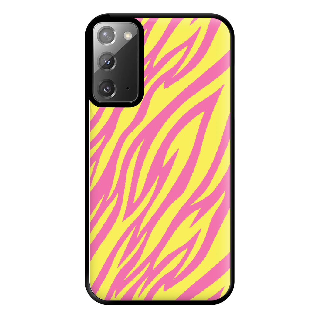 Neon Zebra Print Phone Case for Galaxy Note 20 Ultra