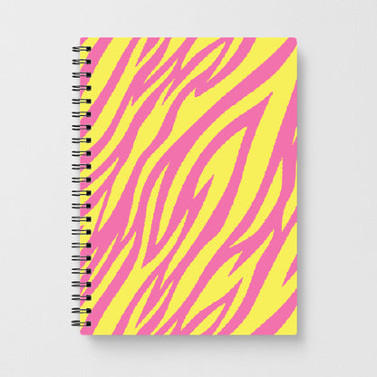 Neon Zebra Print Notebook