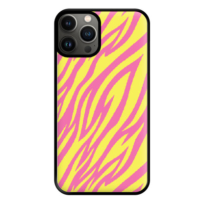 Neon Zebra Print Phone Case for iPhone 11 Pro Max