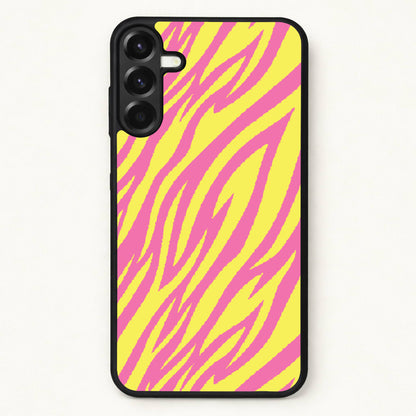 Neon Zebra Print Phone Case for Galaxy A37
