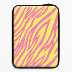 Neon Zebra Print Laptop Sleeve