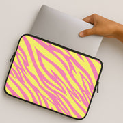 Neon Zebra Print Laptop Sleeve 2