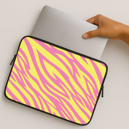 Neon Zebra Print MacBook Case