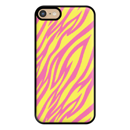 Neon Zebra Print Phone Case for iPhone 6 / 7 / 8 / SE