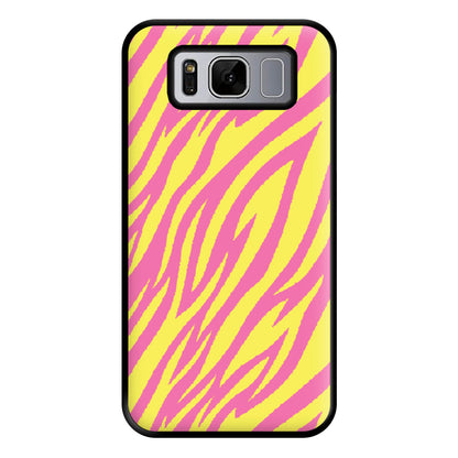 Neon Zebra Print Phone Case for Galaxy S8 Plus