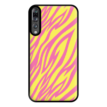 Neon Zebra Print Phone Case for Huawei P20 Pro