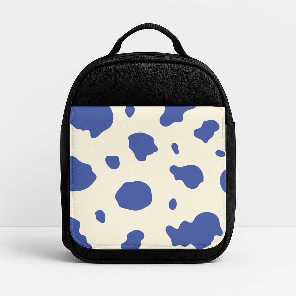 Blue Cow Print Lunchbox