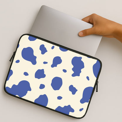 Blue Cow Print MacBook Case