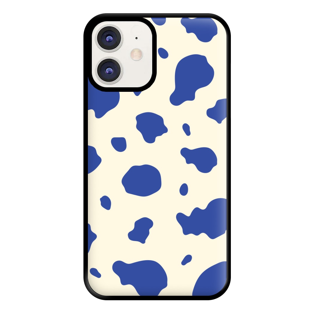 Blue Cow Print Phone Case for iPhone 11