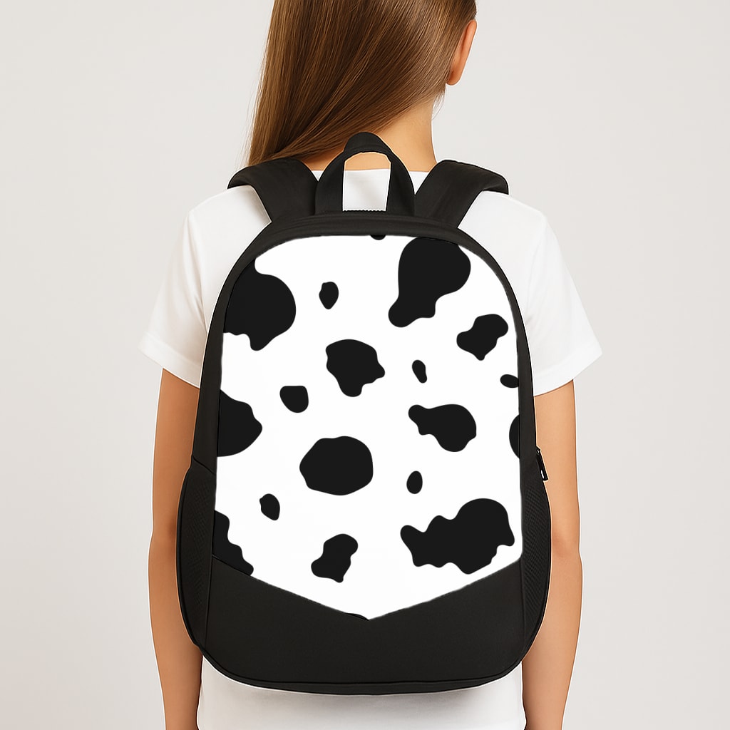 Cow Print 2 Large School Bag