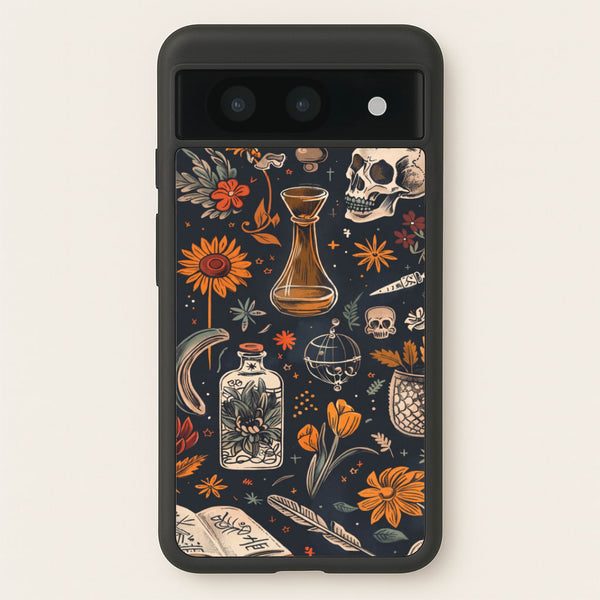 Apothecary Almanac Collage Phone Case - Google Pixel 8a / Standard