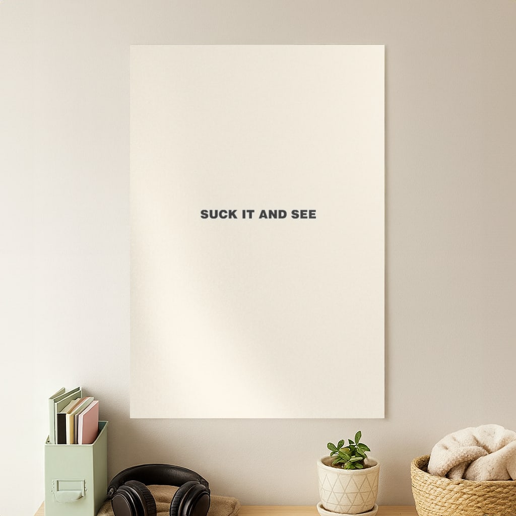 Suck It and See Poster