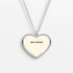 Suck It and See Heart Necklace