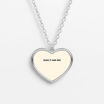 Suck It and See Heart Necklace