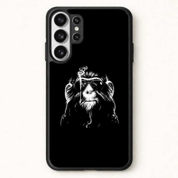 Smoking Monkey Phone Case for Galaxy S26 Ultra