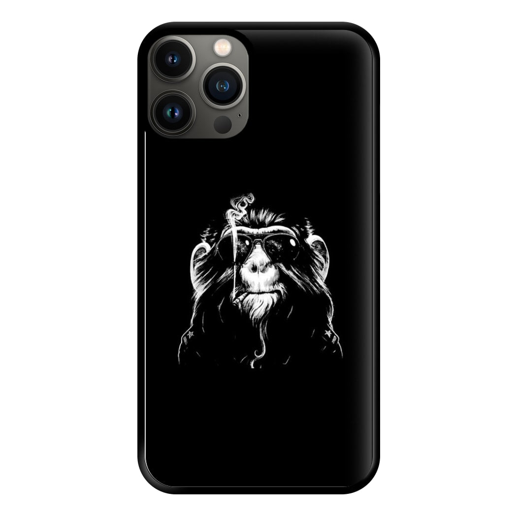 Smoking Monkey Phone Case for iPhone 13 Pro Max