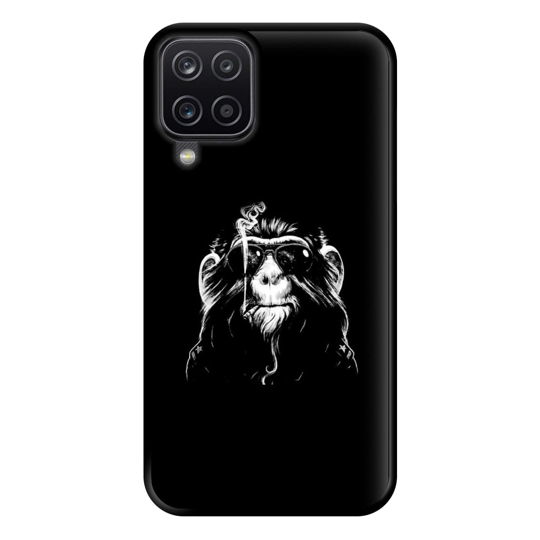 Smoking Monkey Phone Case for Galaxy A12