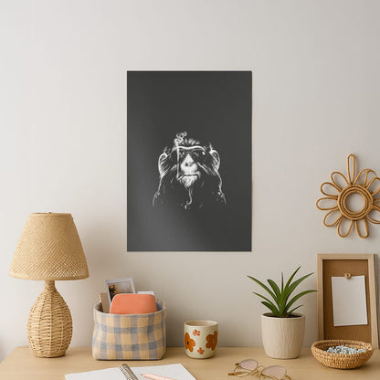 Smoking Monkey Art Print