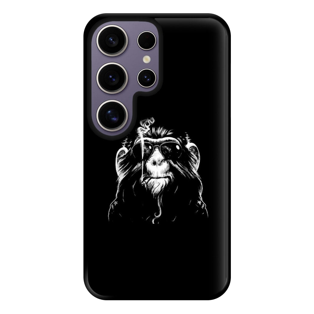 Smoking Monkey Phone Case for Galaxy S25 Ultra