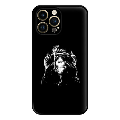 Smoking Monkey Phone Case for iPhone 14 Pro Max