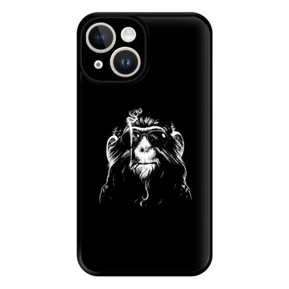 Smoking Monkey Phone Case for iPhone 14