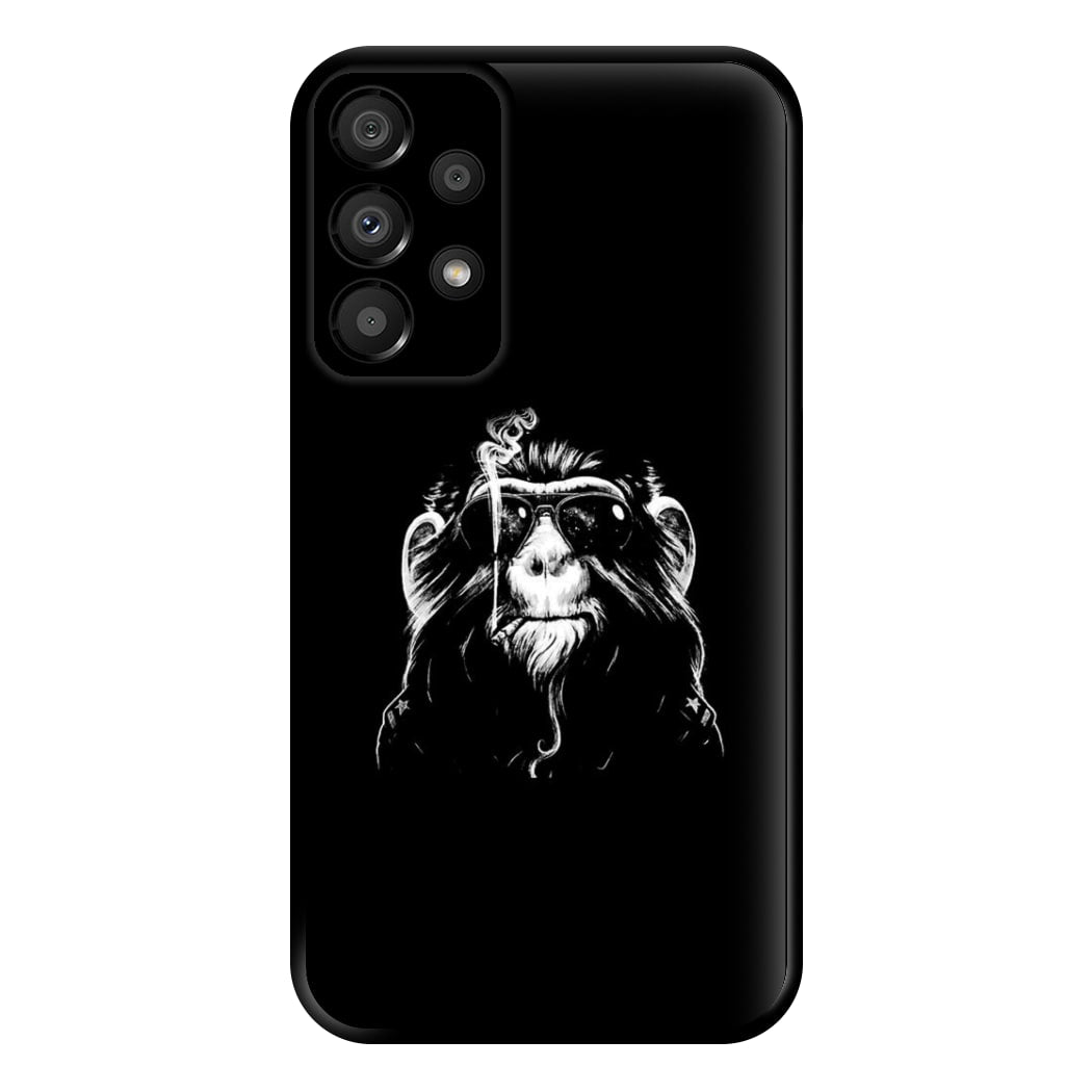 Smoking Monkey Phone Case for Galaxy A33